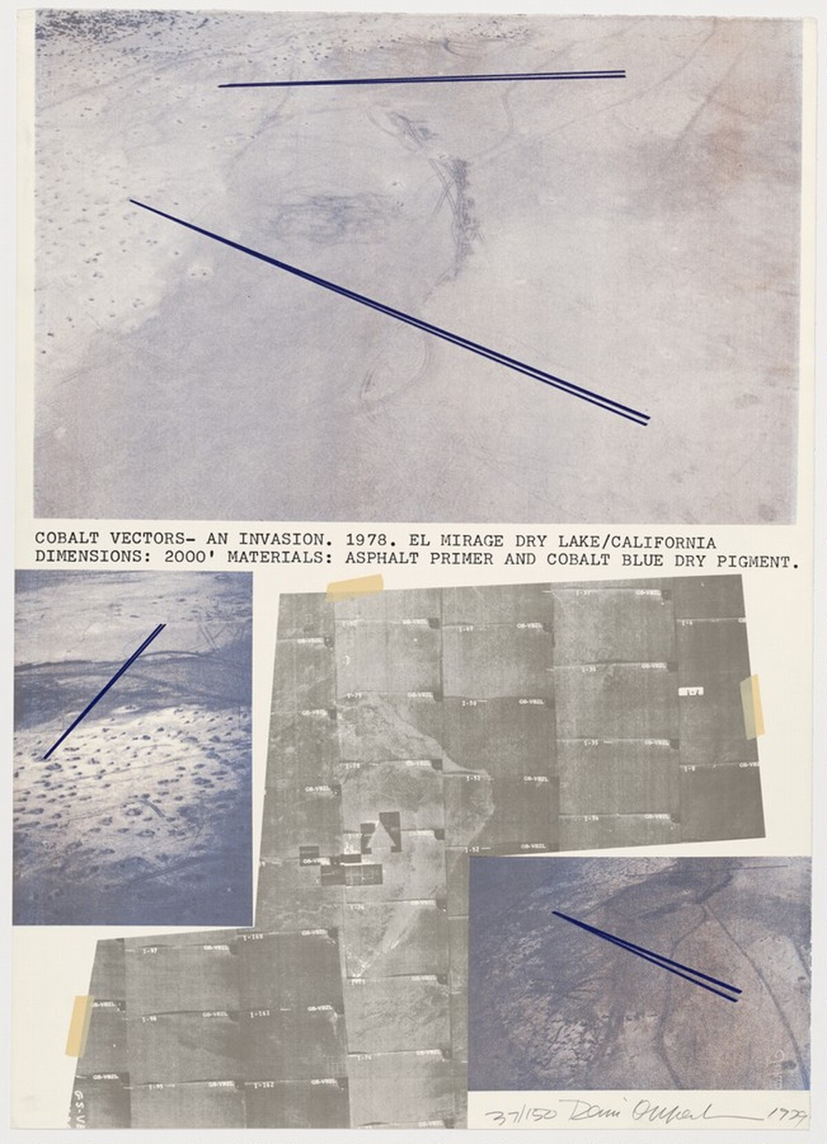 Cobalt Vectors by Dennis Oppenheim