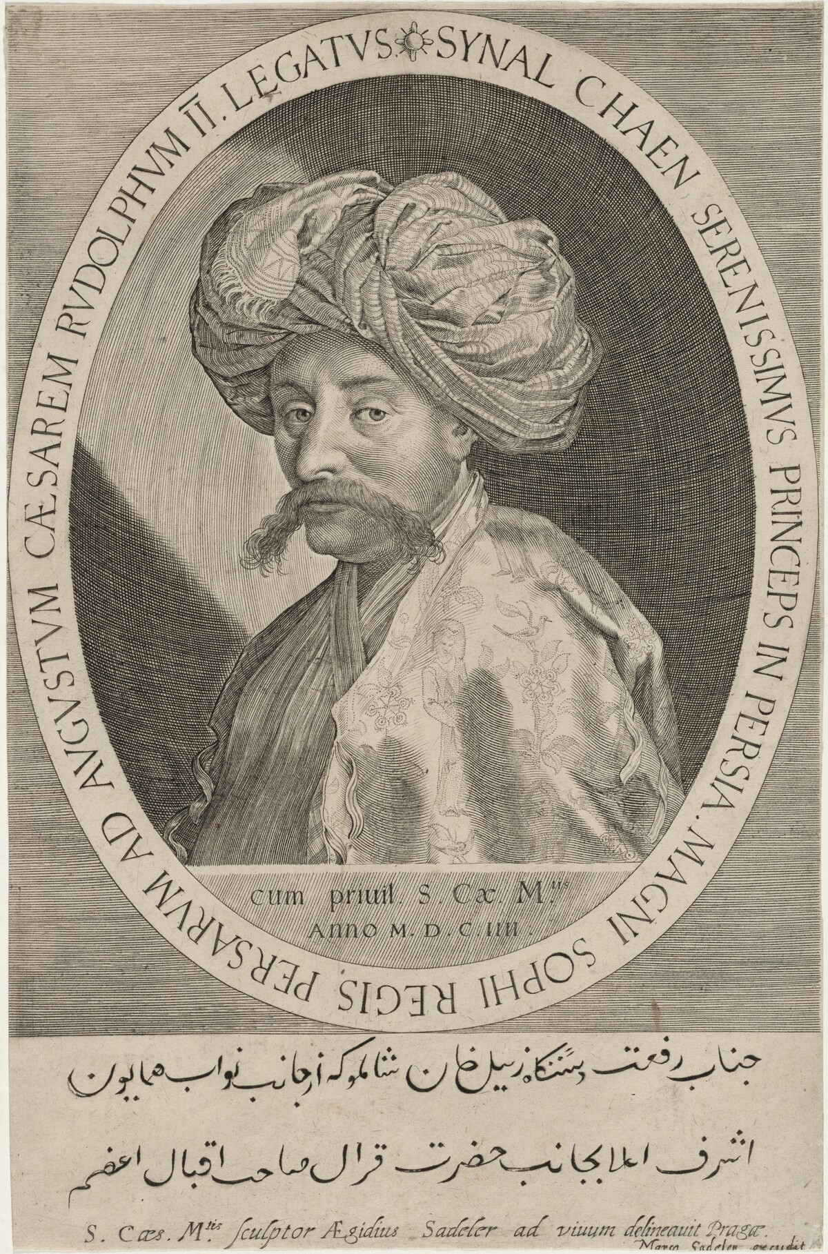 Synal Chaen, Persian Ambassador to Court of Rudolph II by Aegidius Sadeler II
