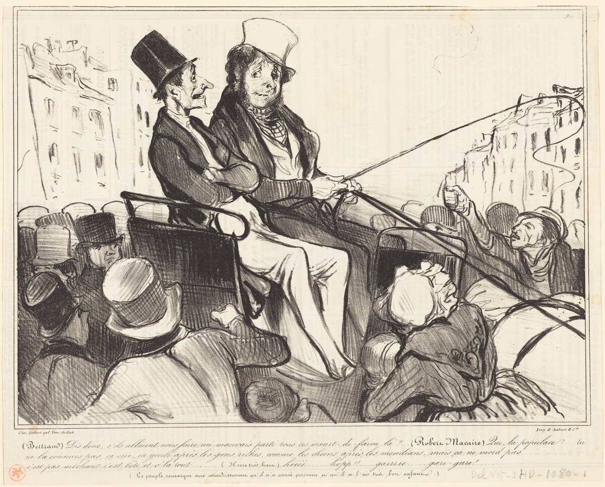 Bertrand, dis donc, s'ils allaient nous faire... by Honoré Daumier