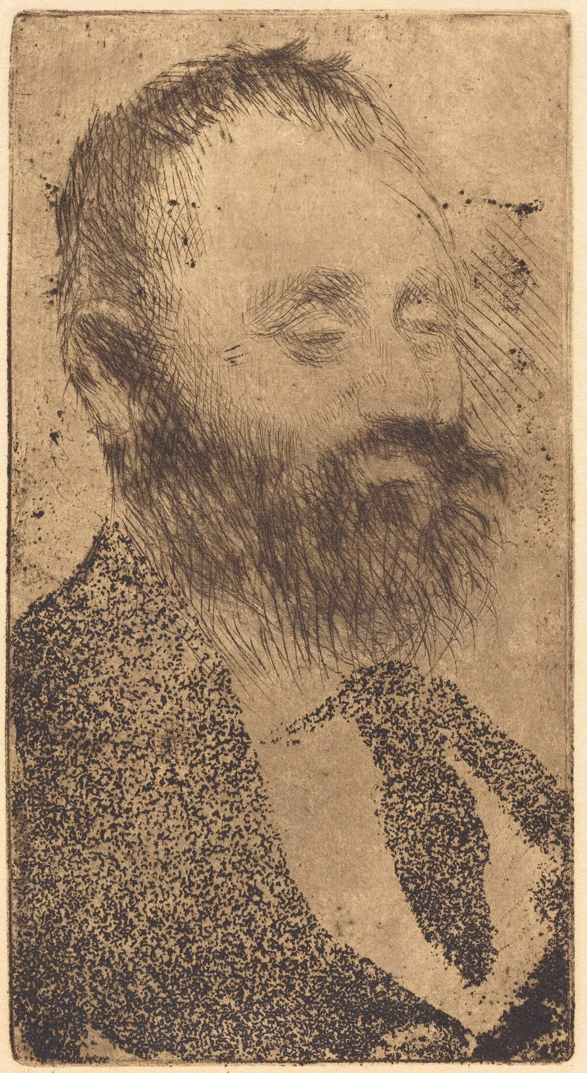 Alphonse Hirsch by Edgar Degas (artist); Arthur Floury (printer)