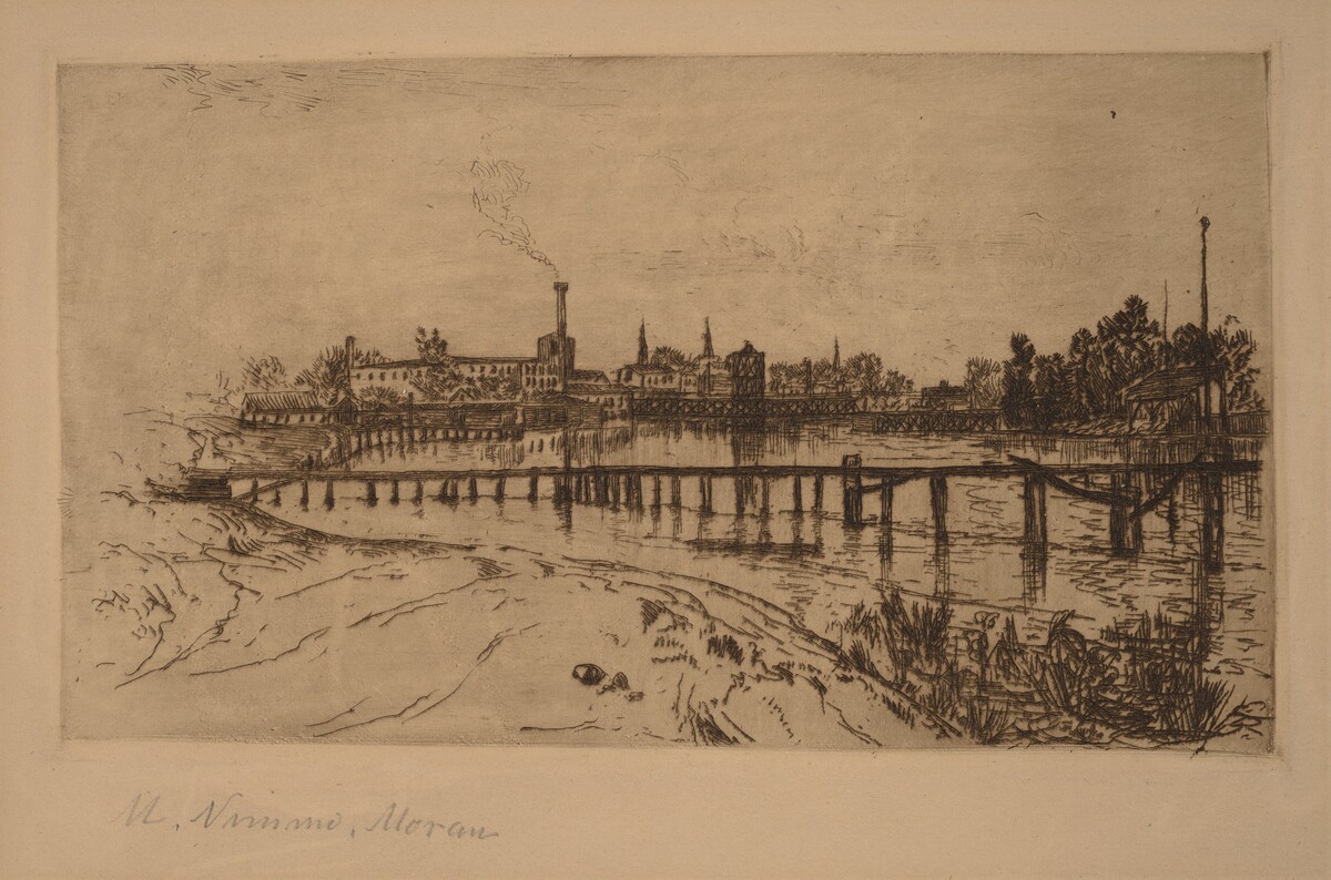 Newark, N.J., from the Passaic by Mary Nimmo Moran