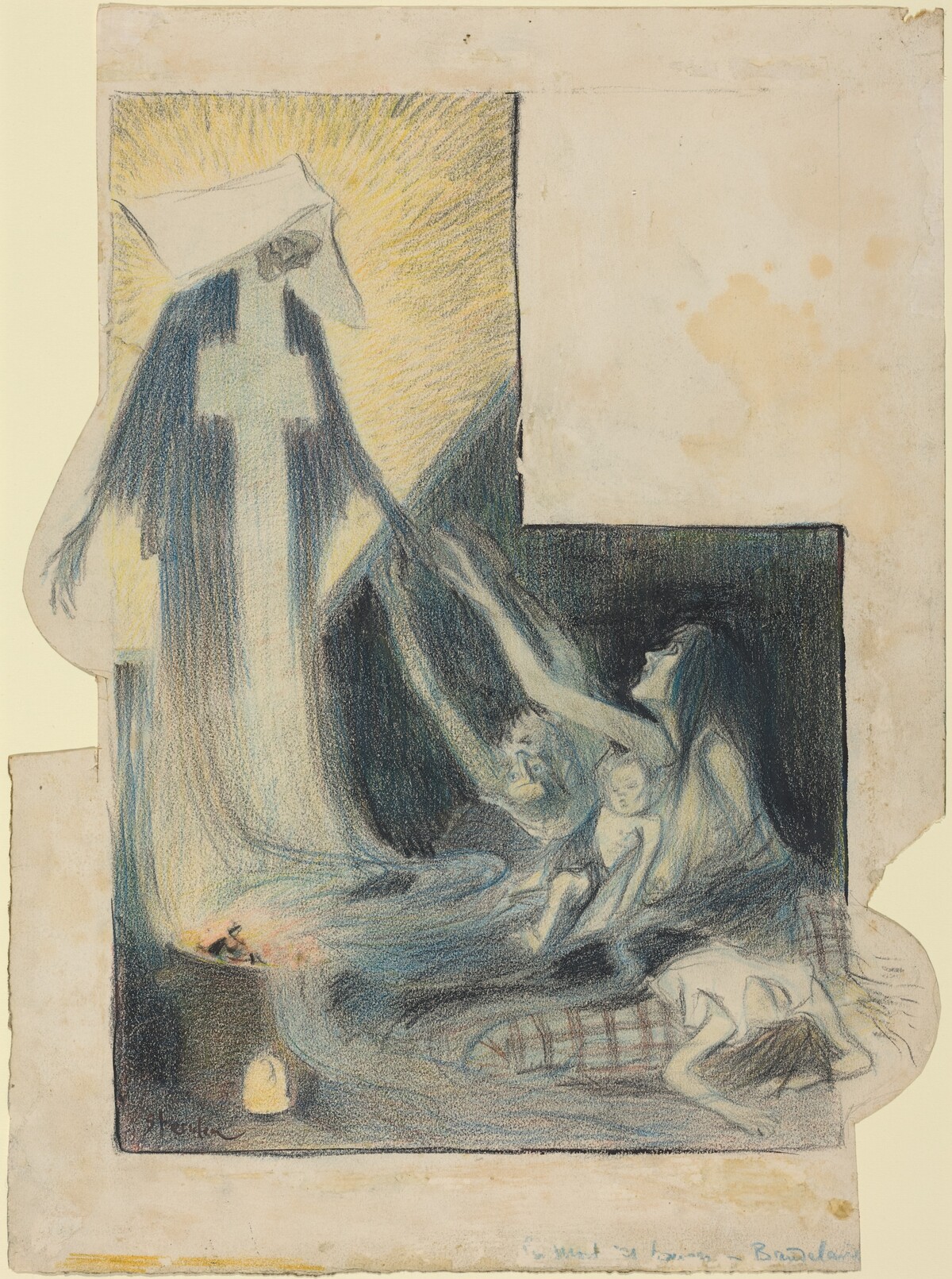 La mort des pauvres-Baudelaire by Théophile Alexandre Steinlen