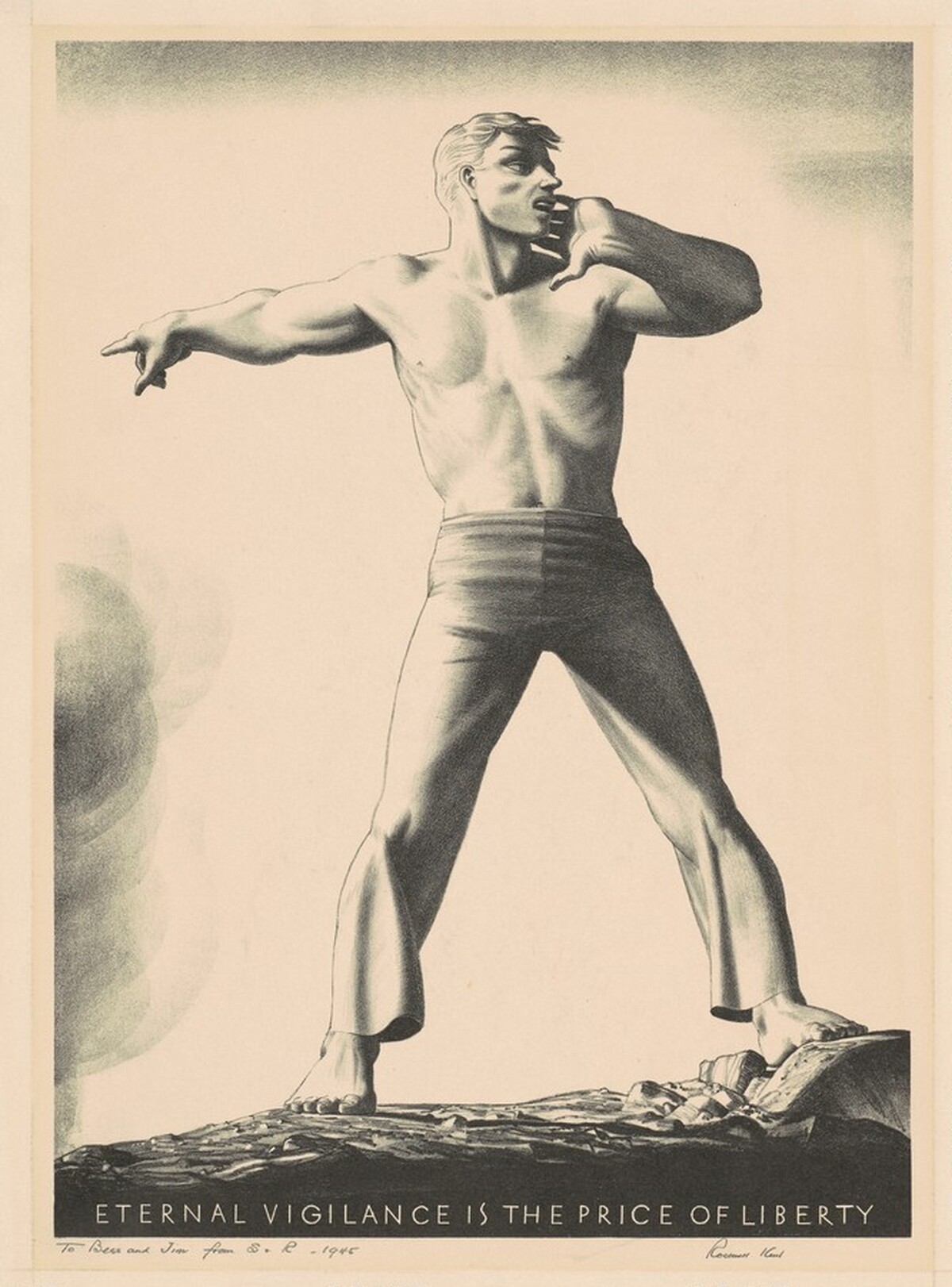 Eternal Vigilance is the Price of Liberty by Rockwell Kent