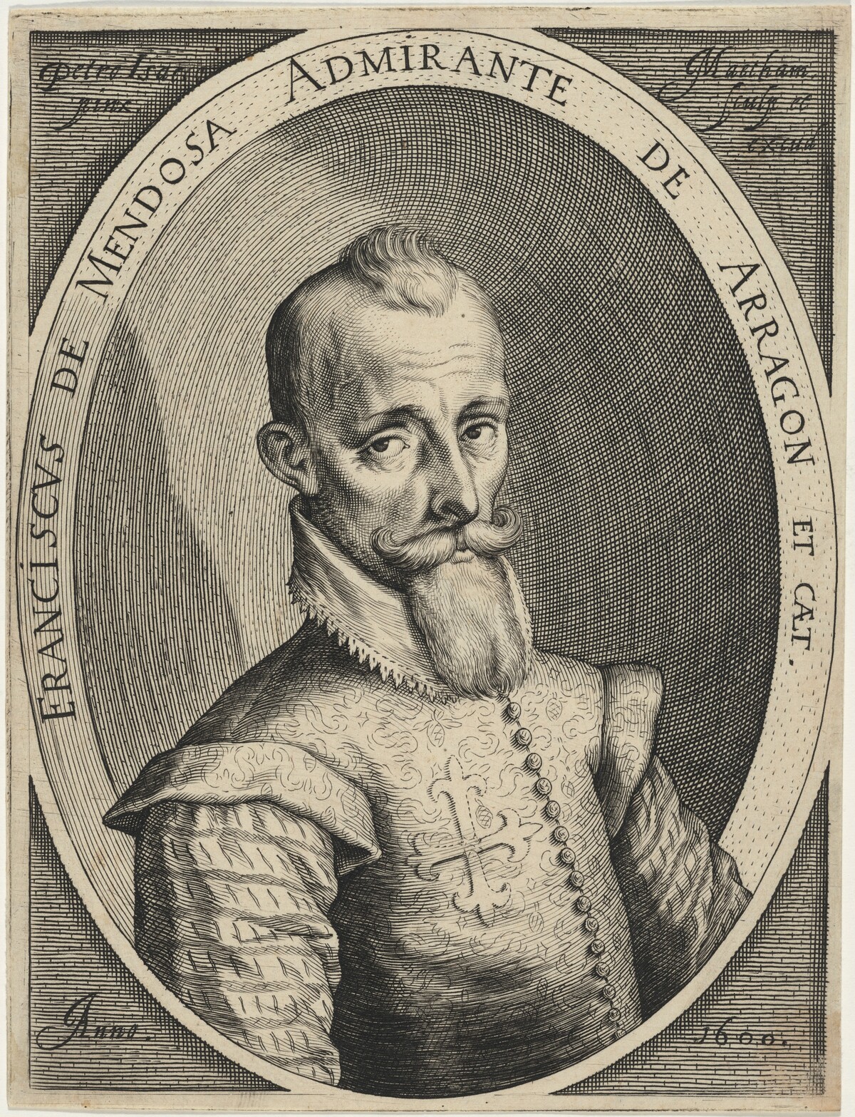 Franciscus de Mendosa by Jacob Matham after Pieter Isaacz