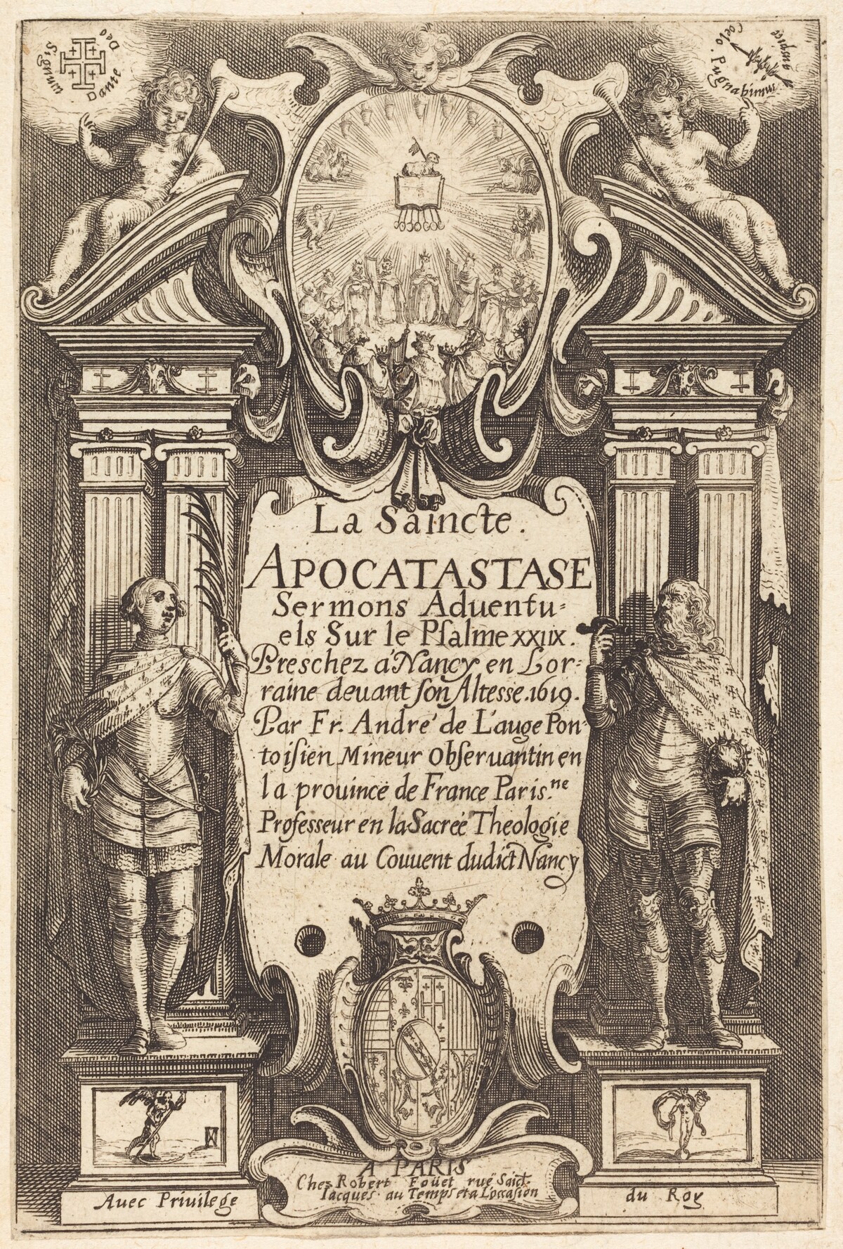 Frontispiece of the Holy Apocatastase by Jacques Callot