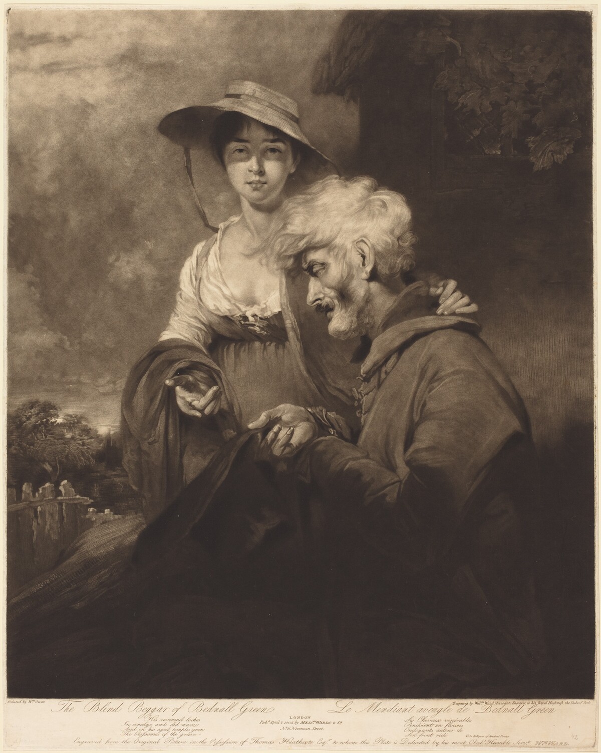 The Blind Beggar of Bednall Green by William Ward after William Owen