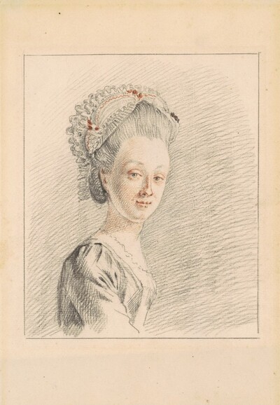 A Lady Wearing a Dormeuse Cap