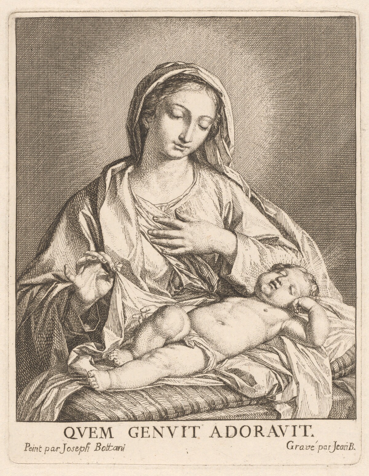 The Virgin and Sleeping Child by Giovanni Bottani, after Giuseppe Bottani