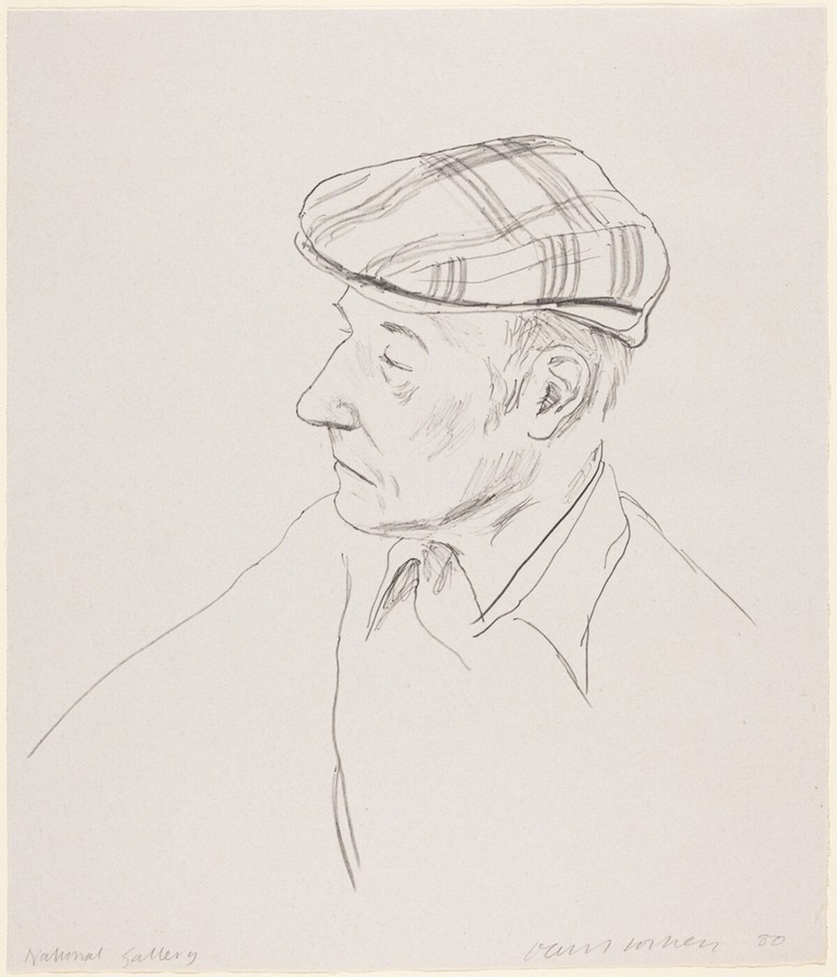 William Burroughs by David Hockney