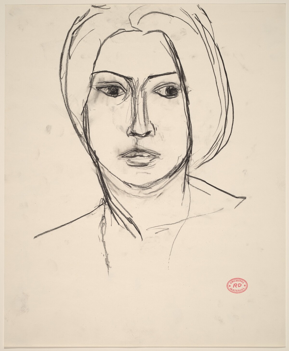 Untitled [head of a woman] by Richard Diebenkorn