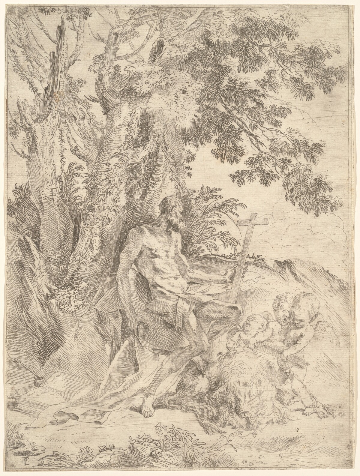 Saint Jerome by Pietro Testa