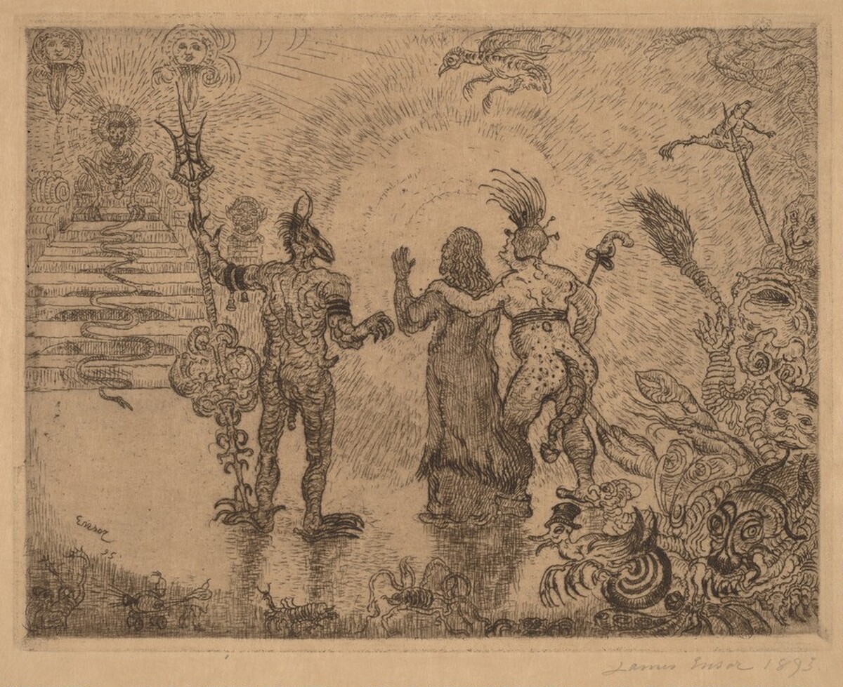 Christ in Hell (Le Christ aux enfers) by James Ensor