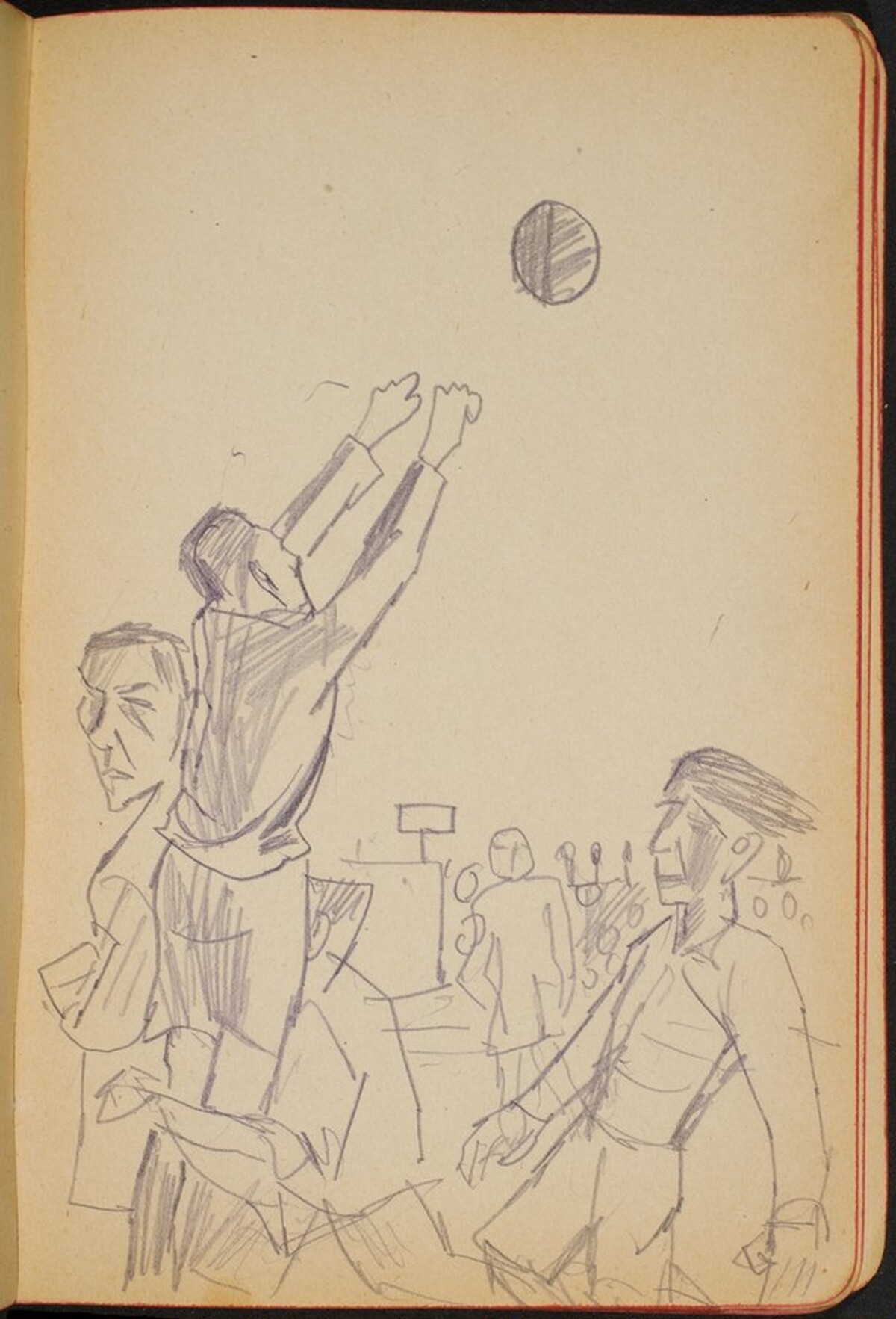 ballspielnde Männer (Man Playing a Ballgame) [p. 21] by Max Beckmann