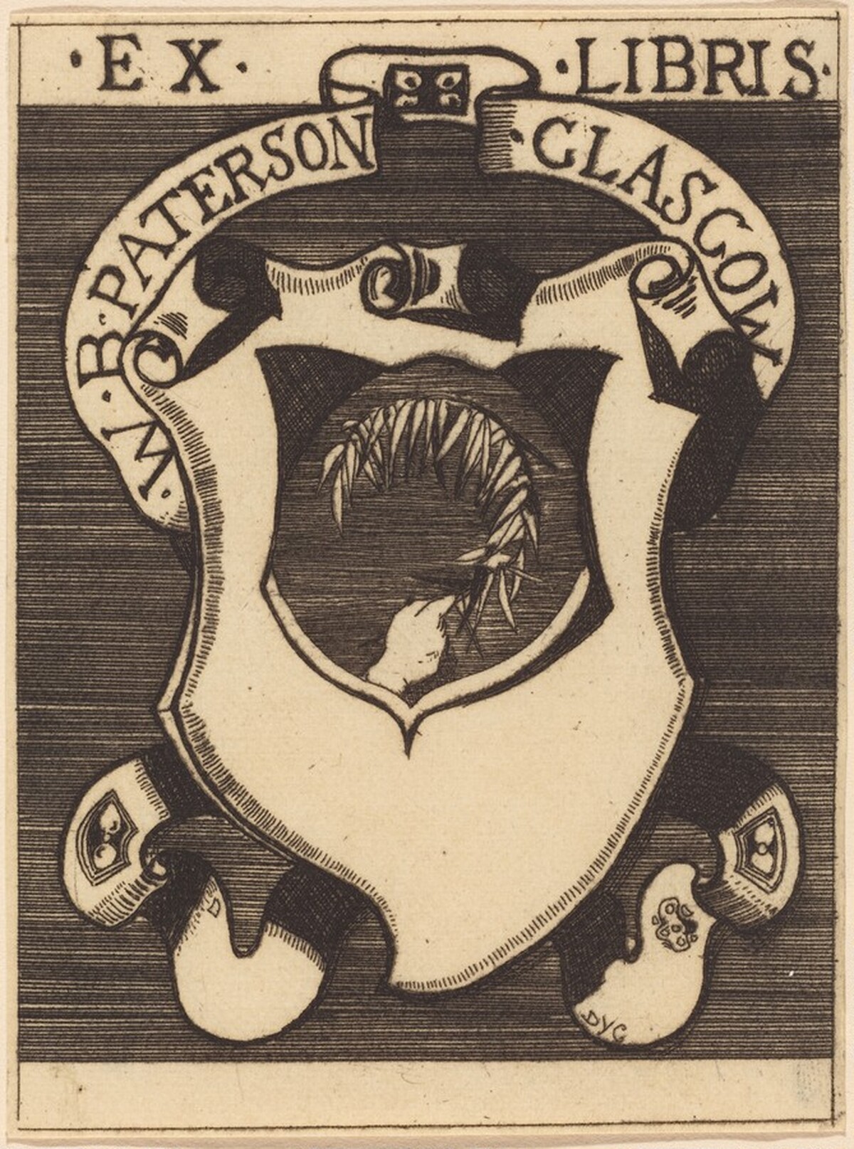 Bookplate of W.B. Paterson by David Young Cameron