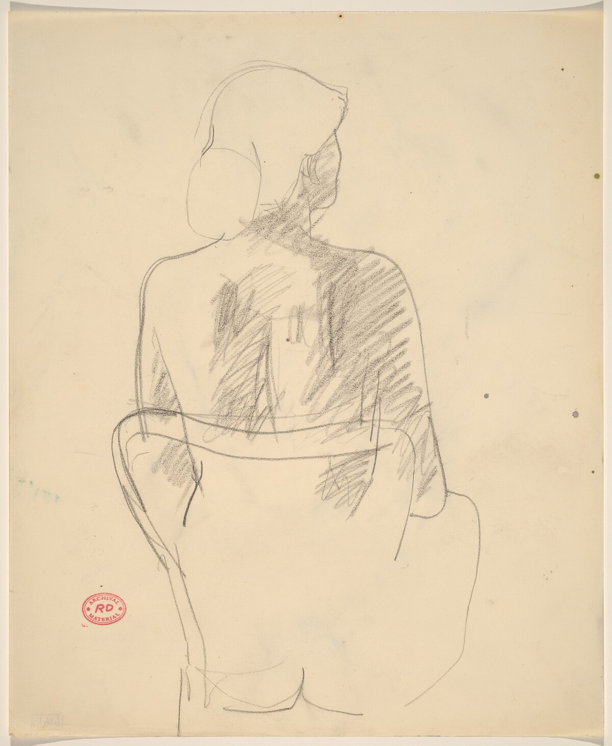 Untitled [back view of seated female nude] by Richard Diebenkorn