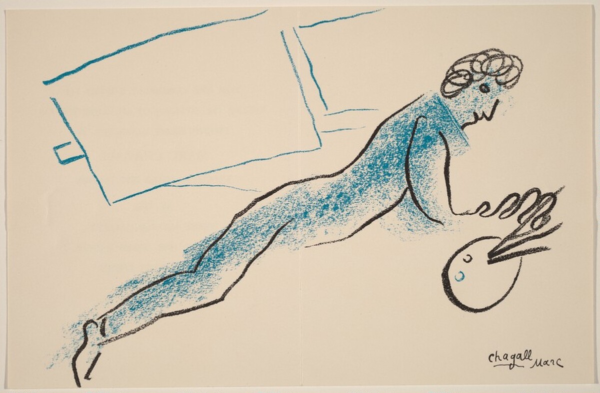 Invitation for Pierre Matisse Gallery Exhibition by Marc Chagall