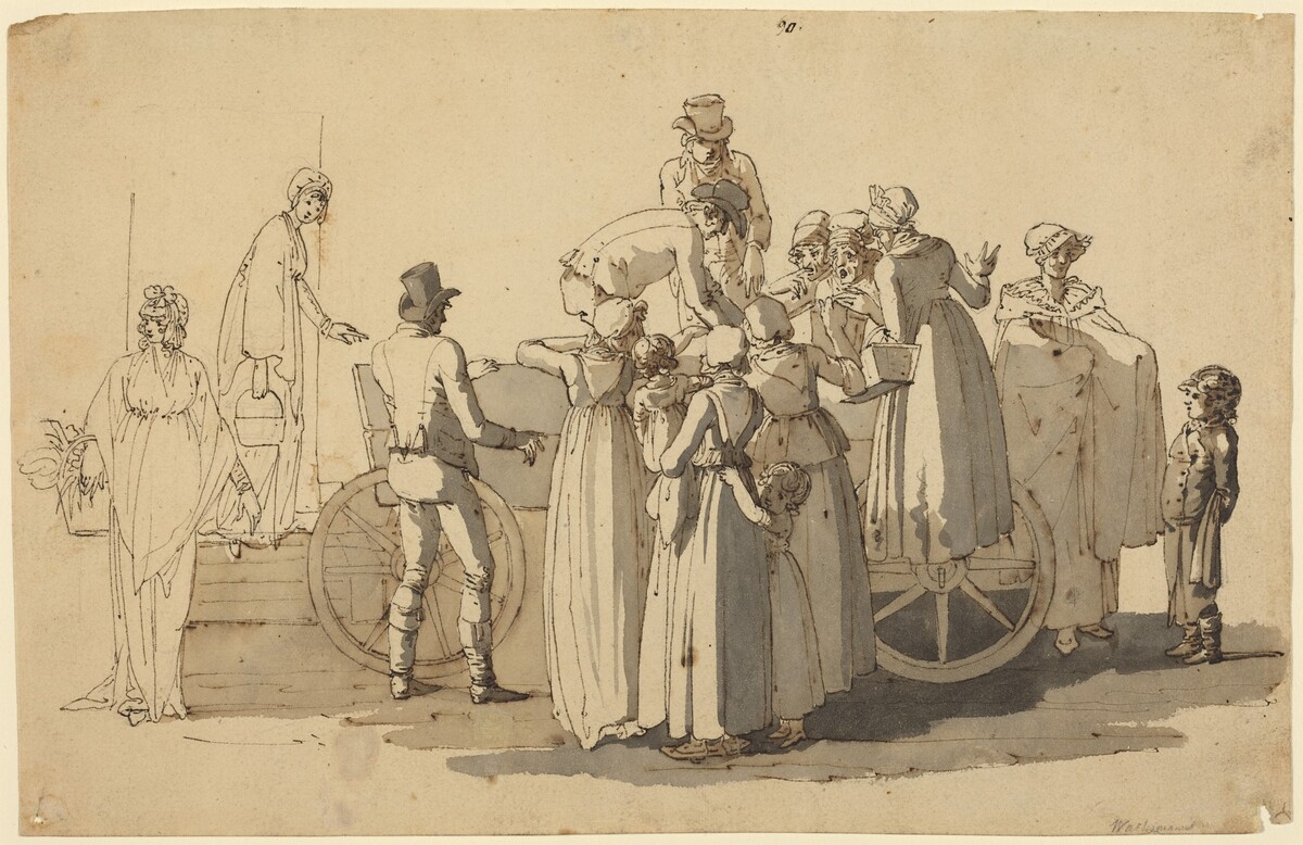 Market Scene by Anton Wachsmann