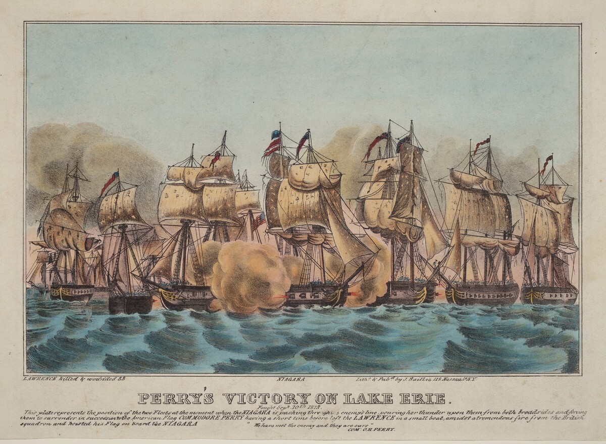 Perry's Victory on Lake Erie by Napoleon Sarony