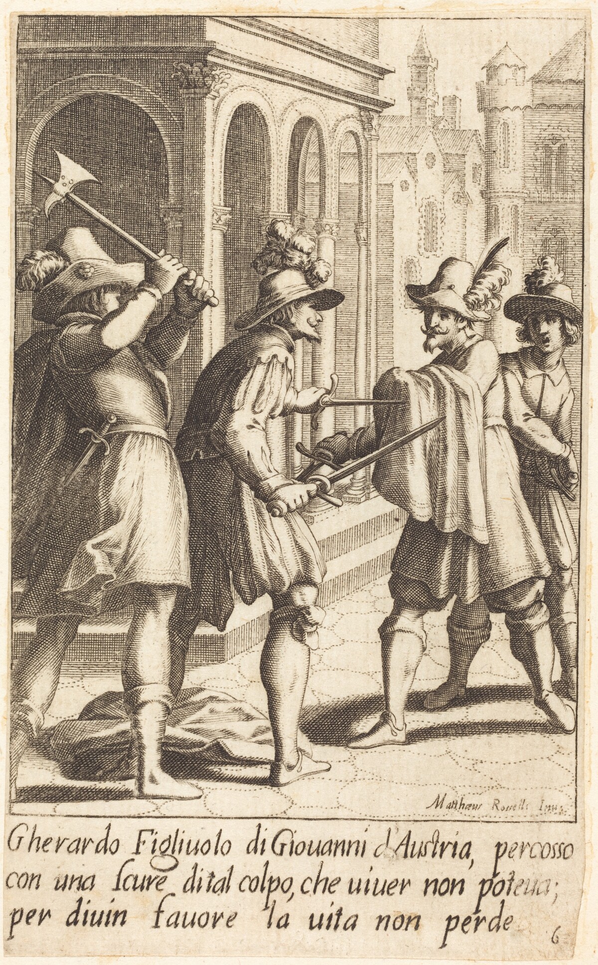 Gherardo by Jacques Callot after Matteo Rosselli