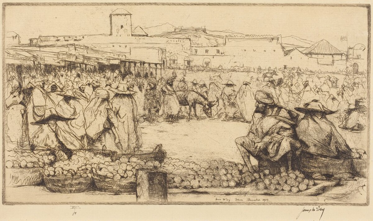 The Orange Seller by James McBey