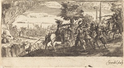 Landscape with Battle Scene