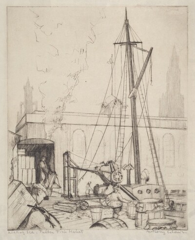 Loading Ice, Fulton Fish Market