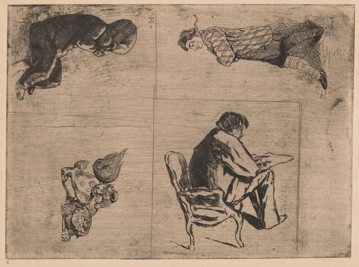 Edmond dessinant (Edmond Drawing, Stenterello, and Other Sketches) by Jules de Goncourt