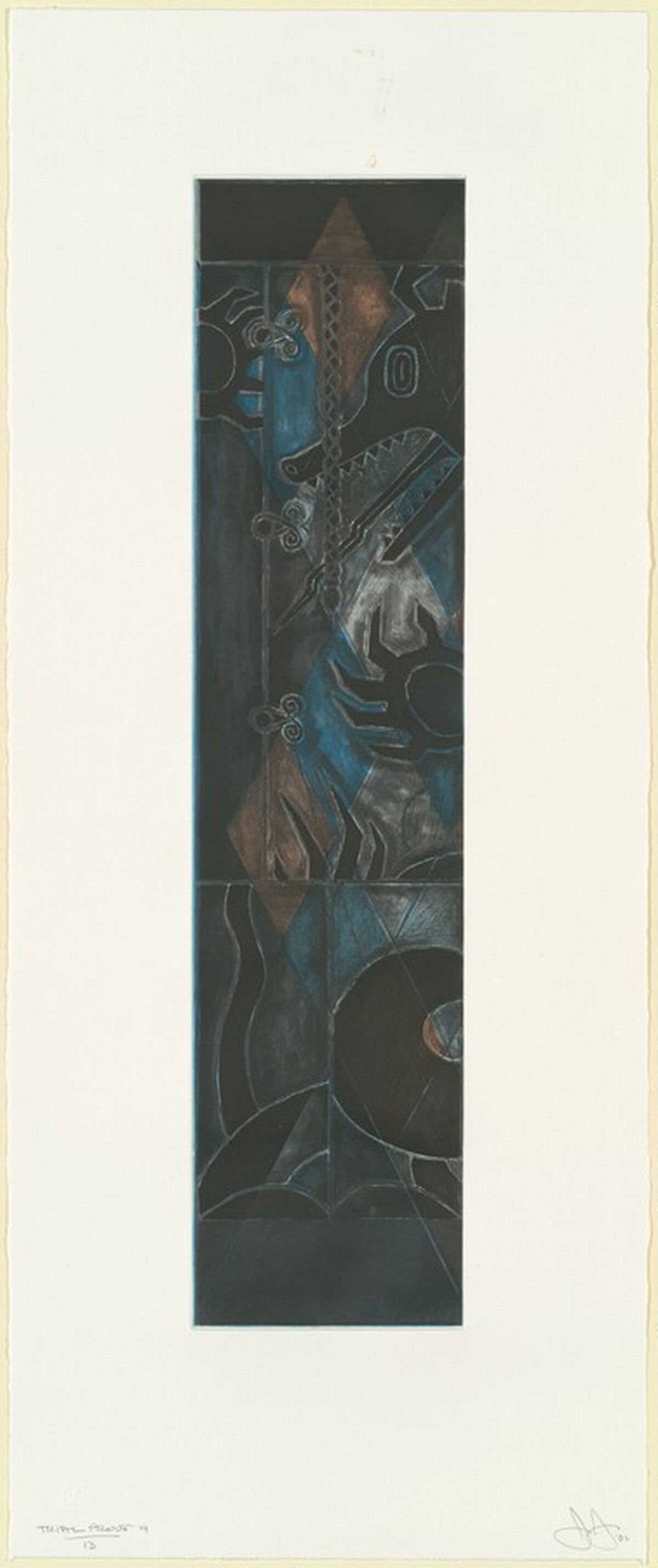 Two Costumes [trial proof 9] by Jasper Johns