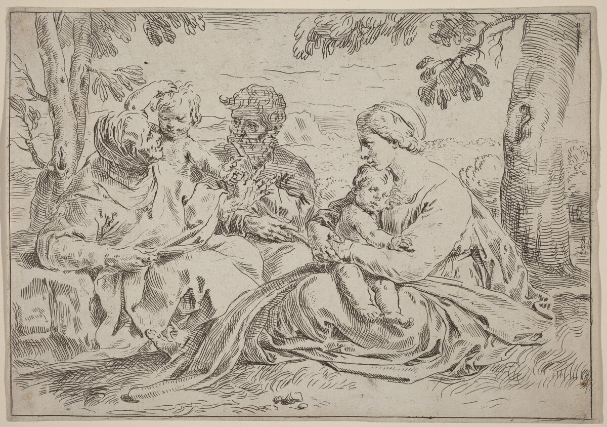 The Holy Family by Simone Cantarini
