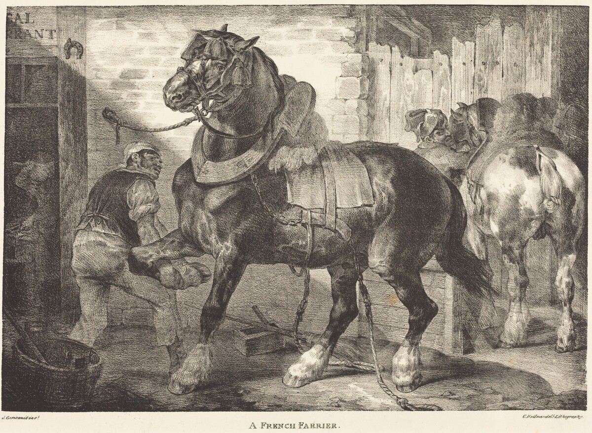 A French Farrier by Théodore Gericault