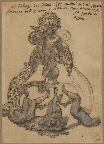 Door Knocker with Zeus Vanguishing Giants