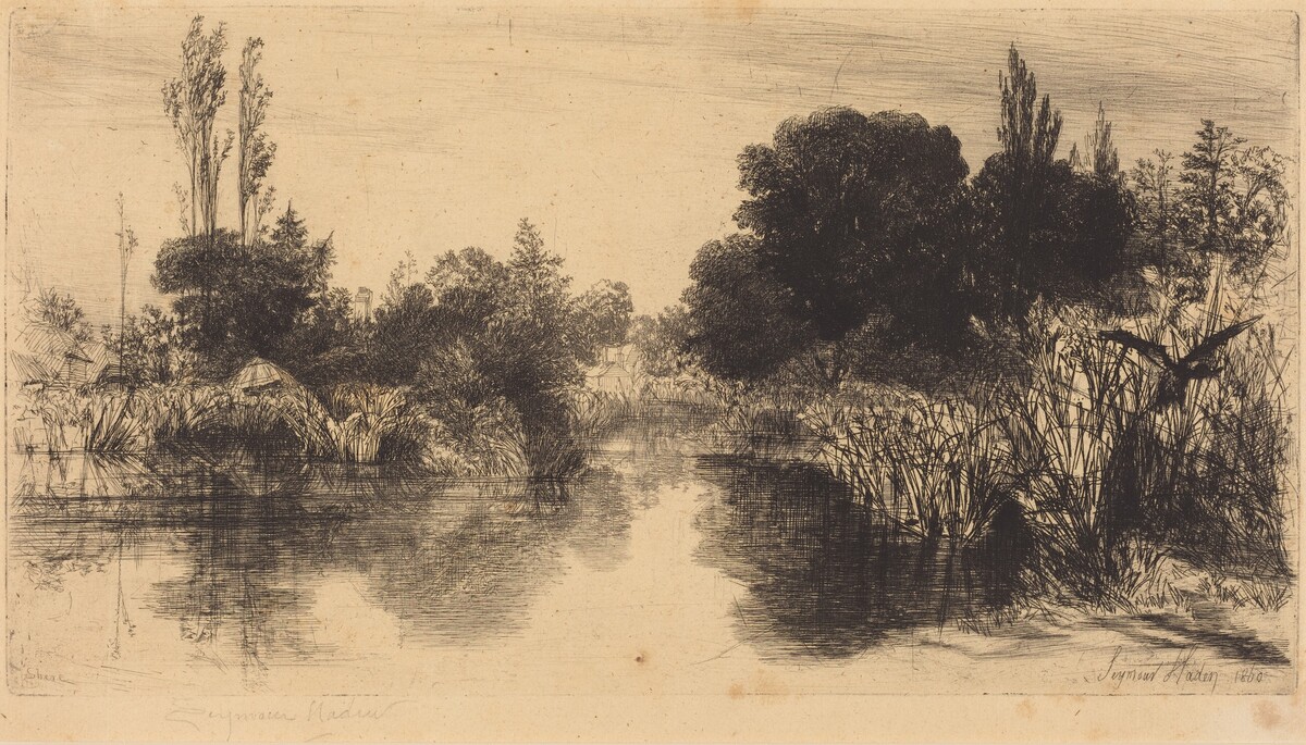 Shere Mill Pond (The Larger Plate) by Francis Seymour Haden