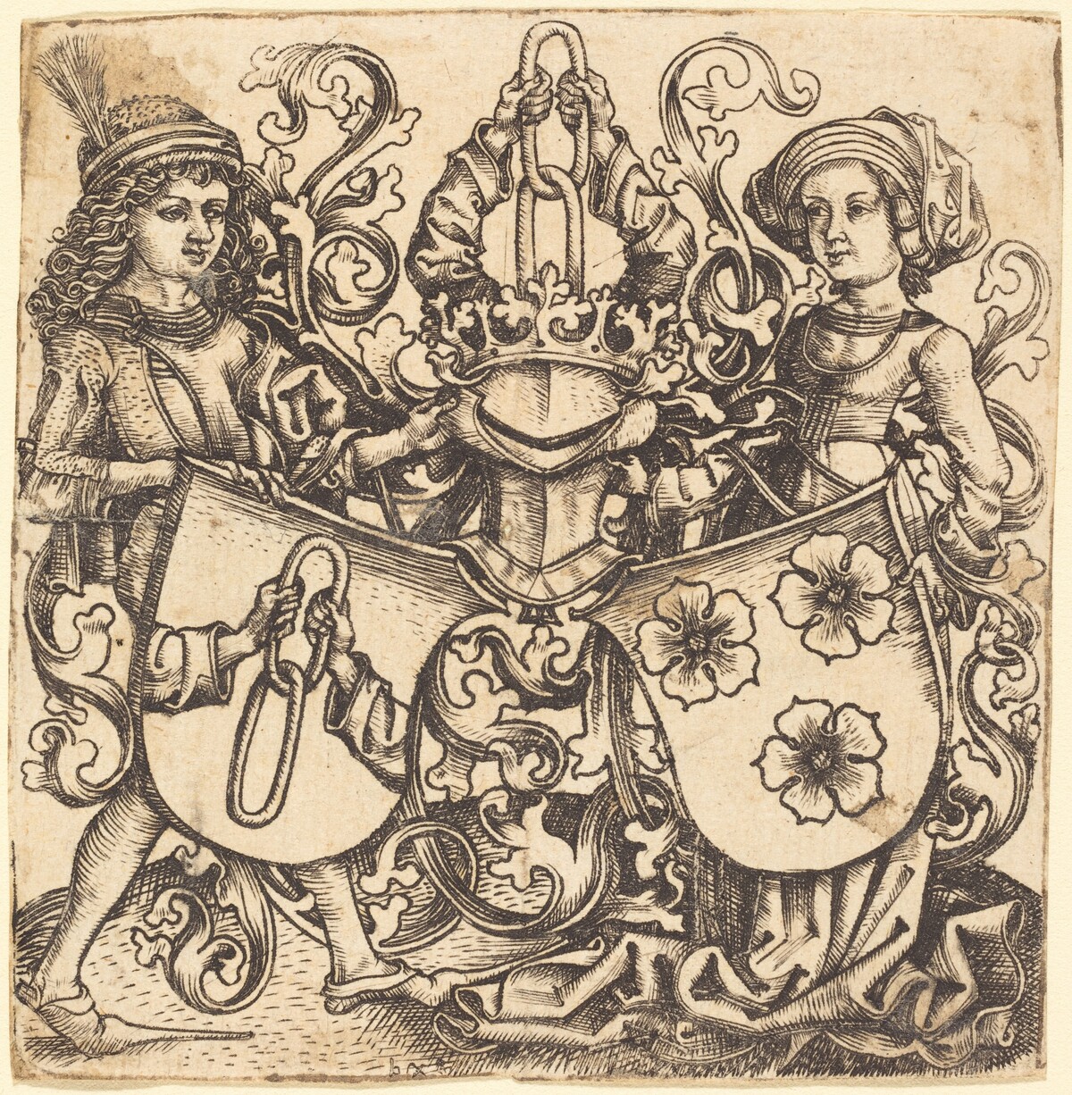 Arms of Rohrbach and Holzhausen by Master bg