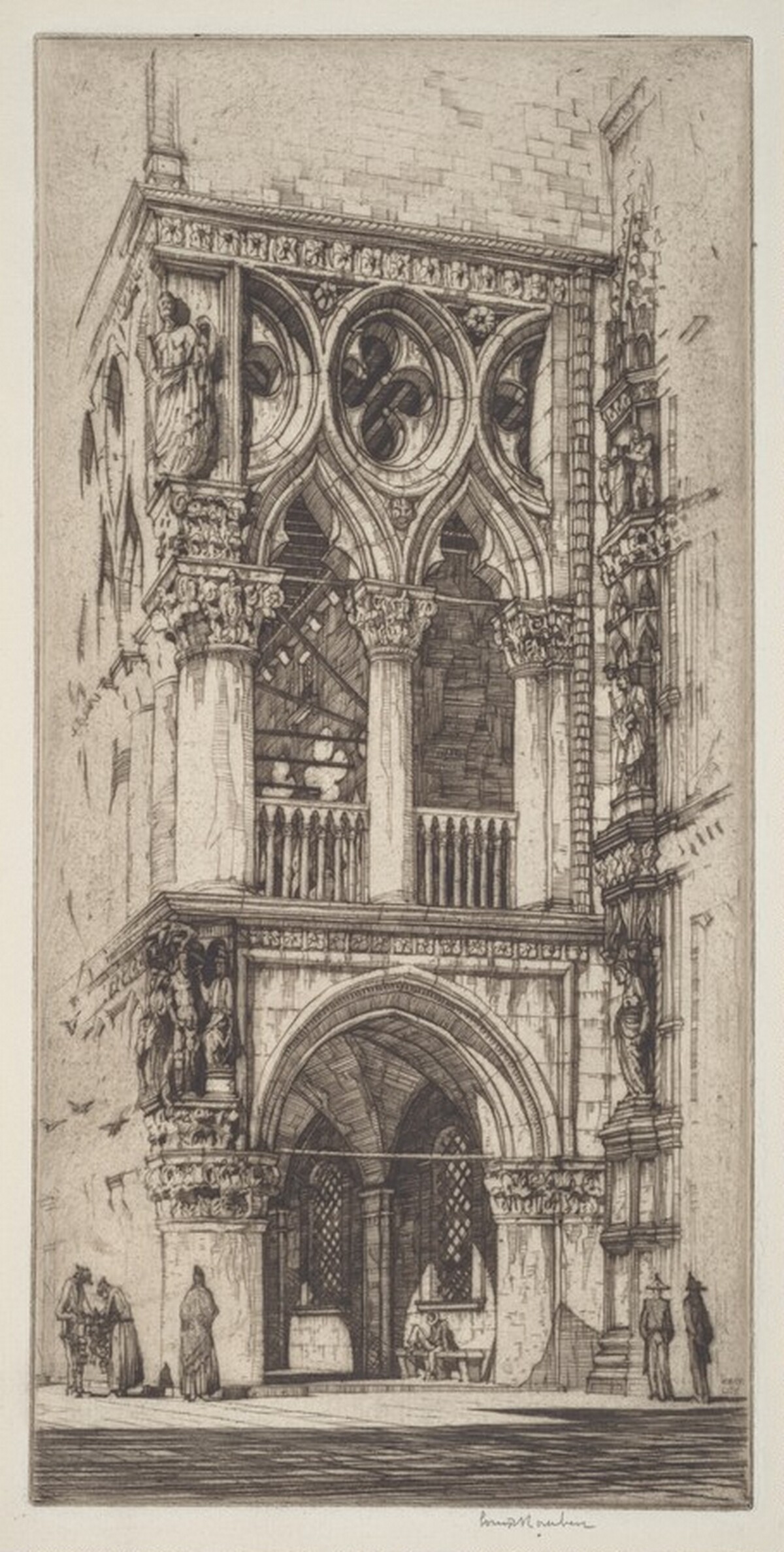 Loggia of the Doges Palace, Venice by Louis Conrad Rosenberg