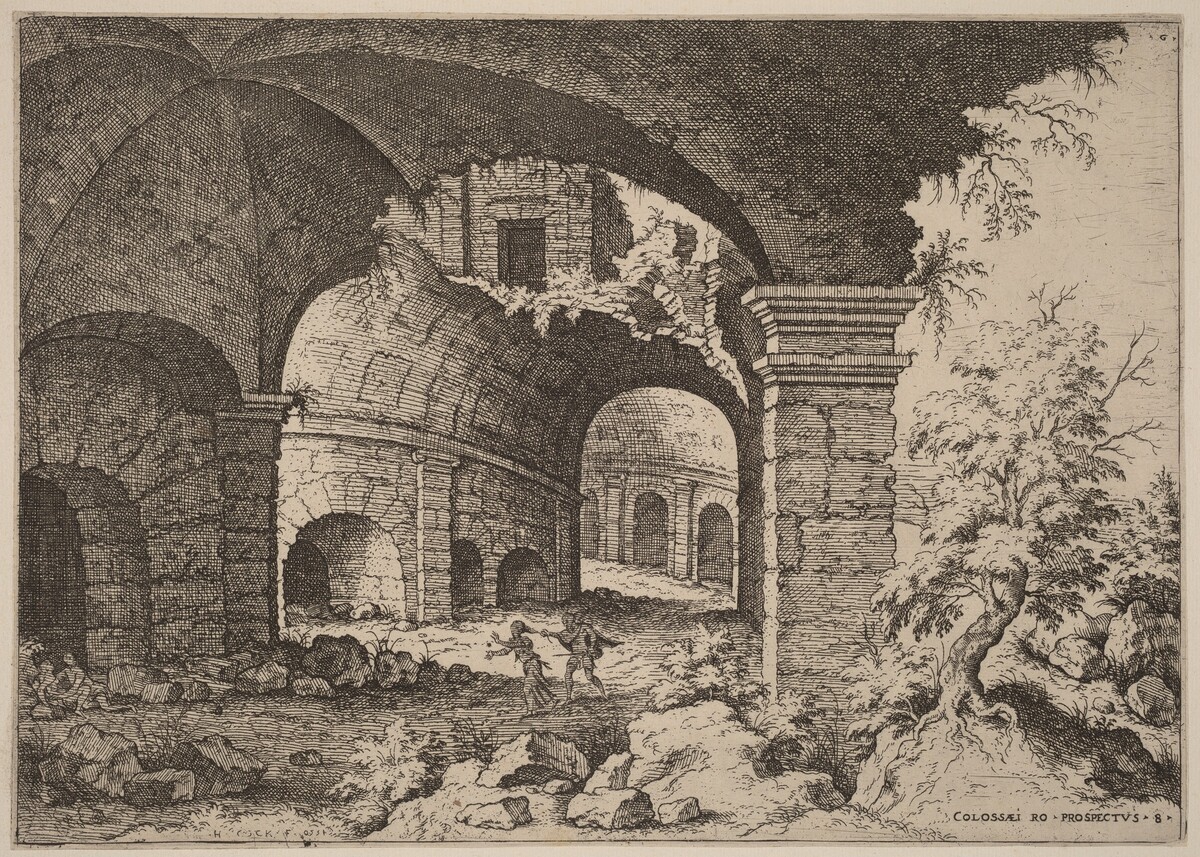 Eighth View of the Colosseum by Hieronymus Cock