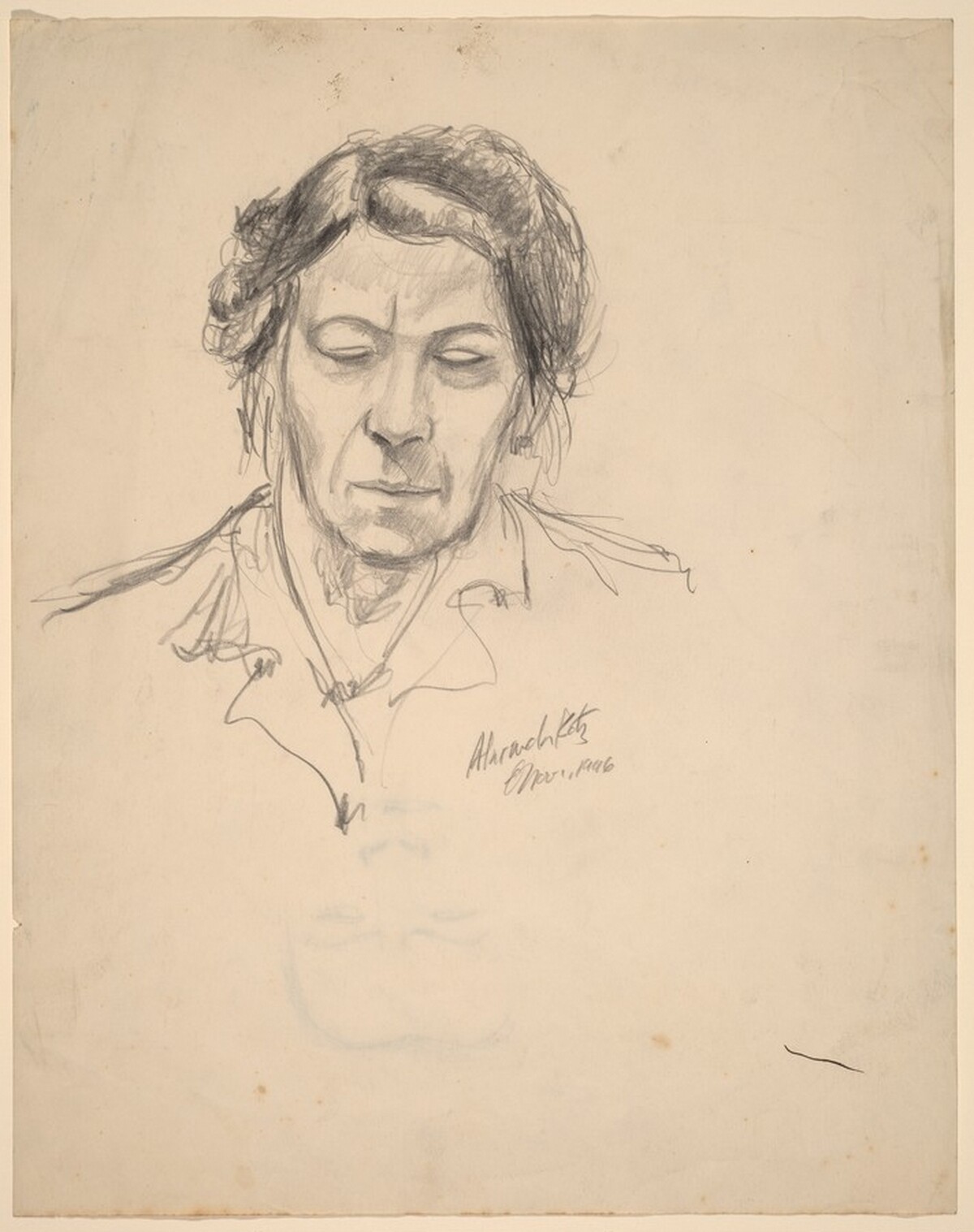 Ella Katz [recto] by Alex Katz