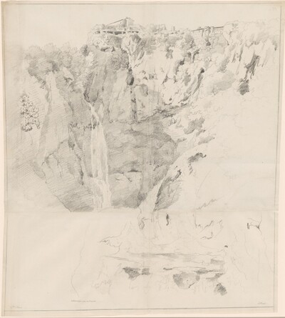 Cliffs with a Waterfall at Tivoli