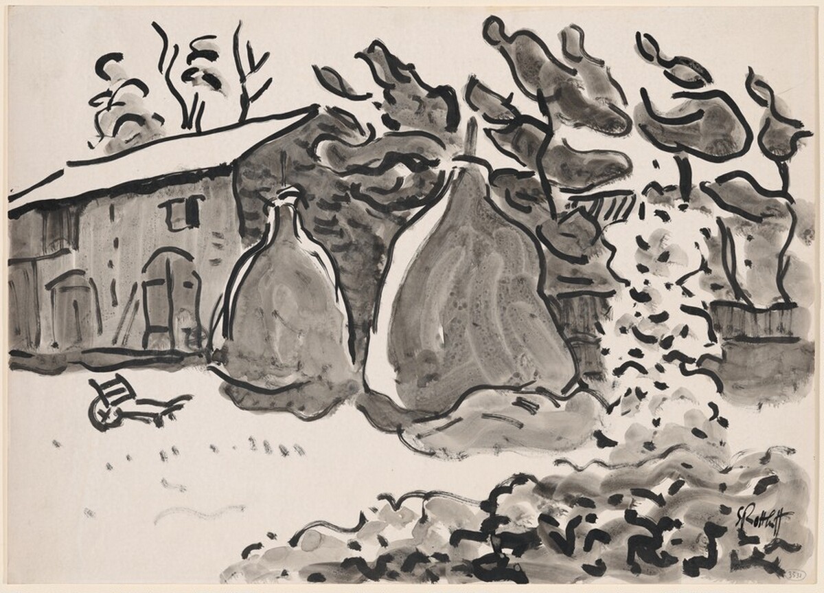 Haystacks by Karl Schmidt-Rottluff