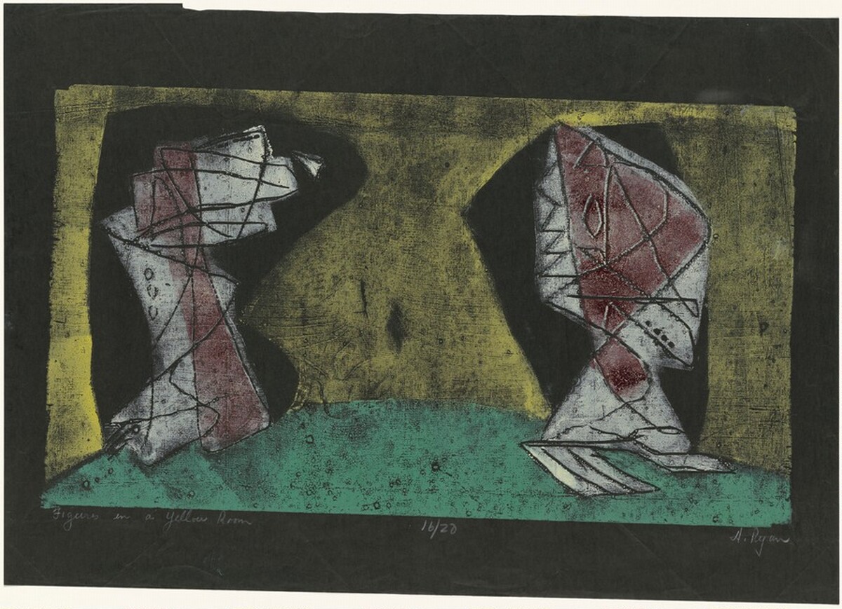 Figures in a Yellow Room by Anne Ryan