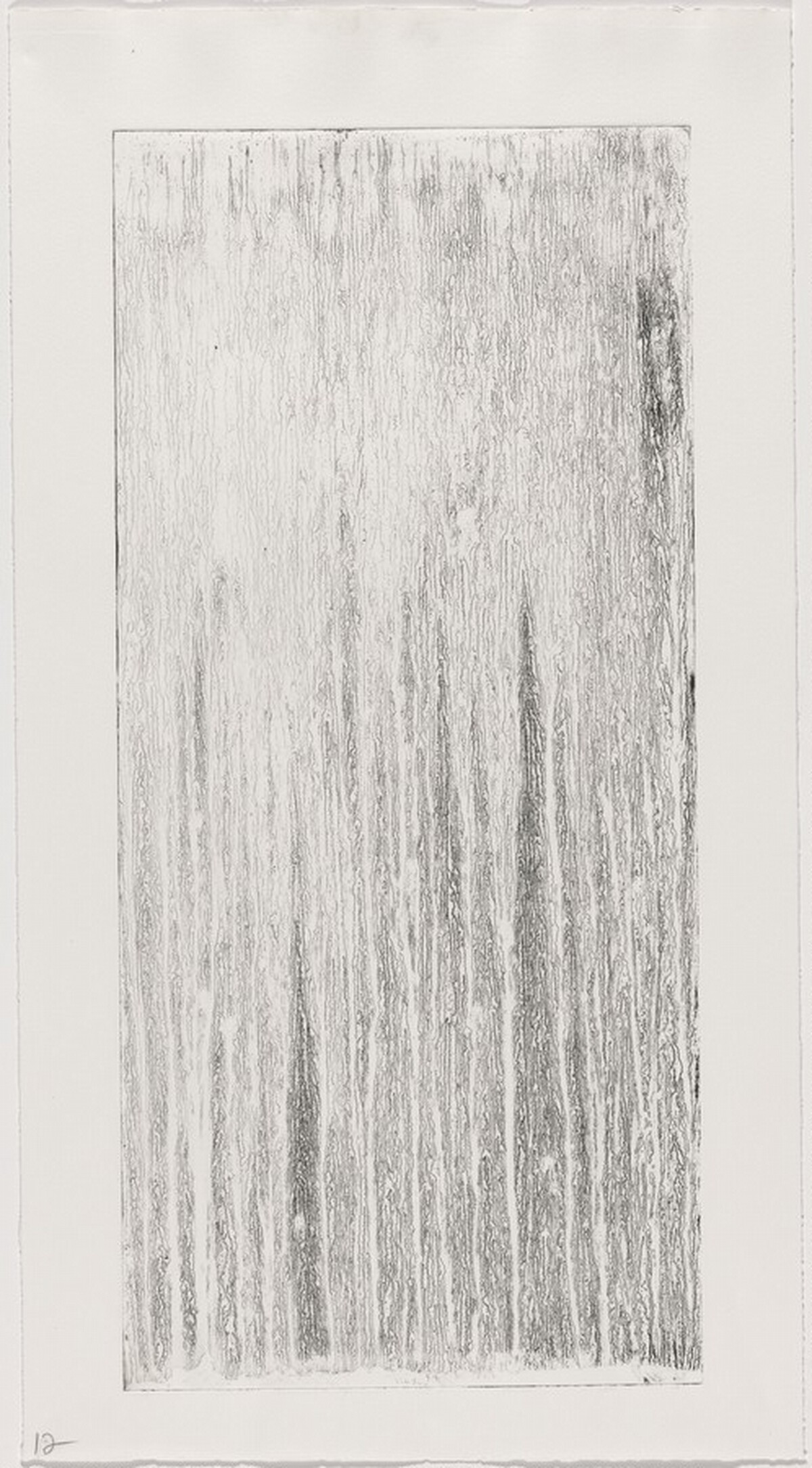 A Walk in the Woods [working proof 1 for Center Panel] by Pat Steir