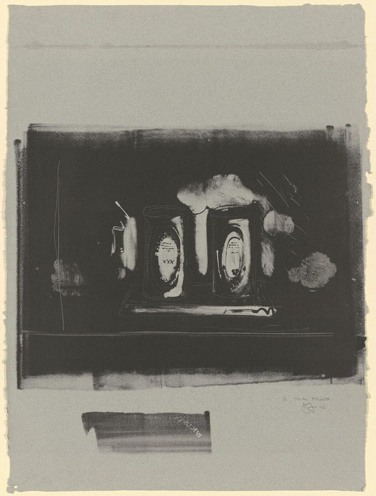 Ale Cans [trial proof A] by Jasper Johns