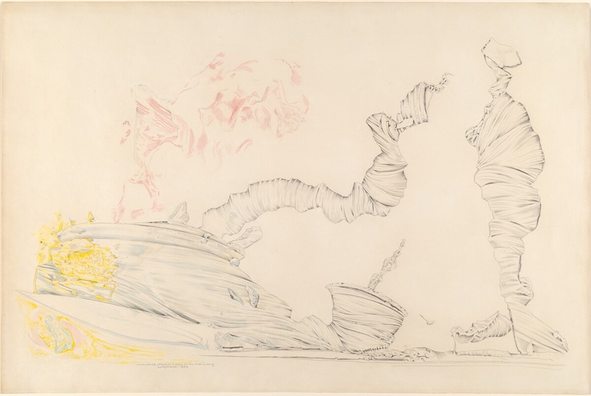 unconcerned, Ulysses listens to the siren's song by Kurt Seligmann