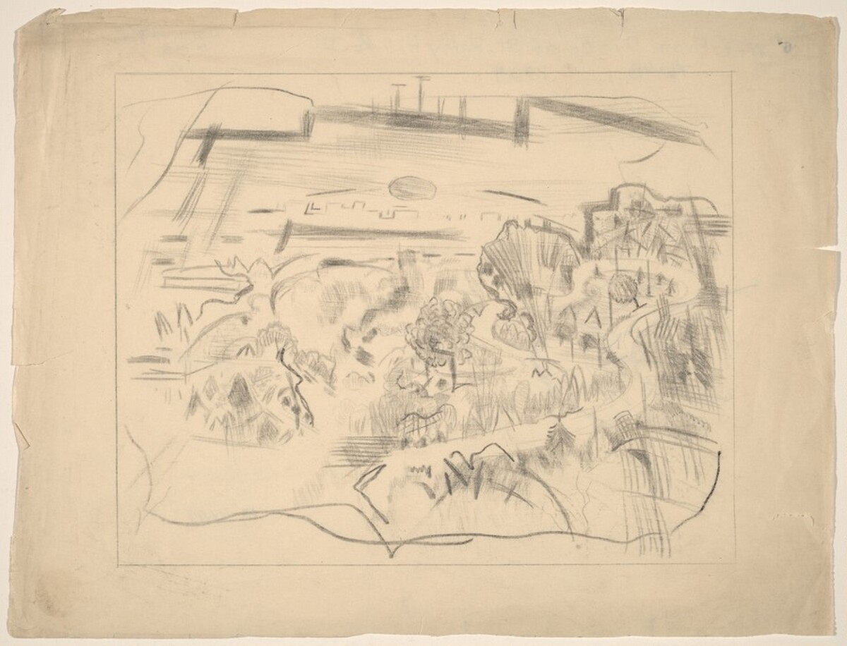 NY from Dyckman St., Ferry Hill, No. 2 by John Marin