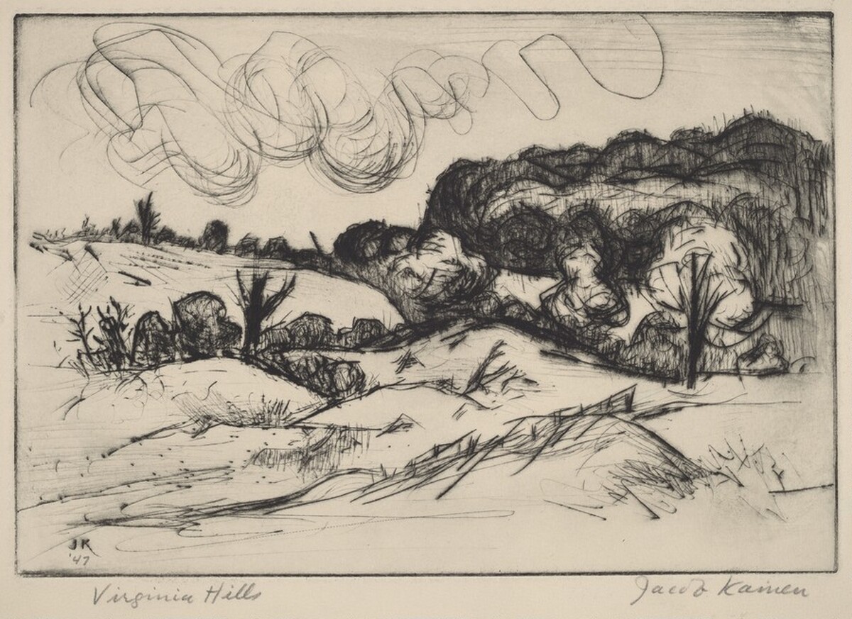 Virginia Hills by Jacob Kainen