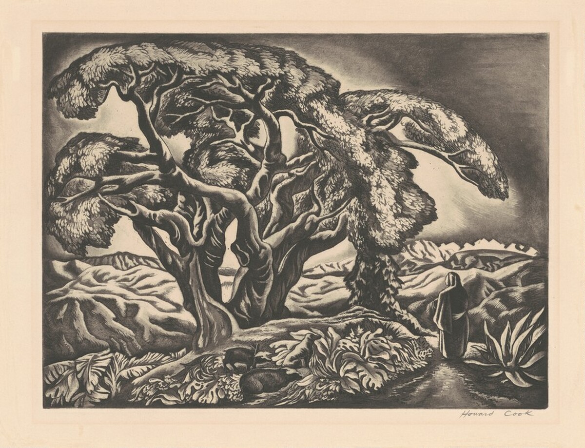 Mexican Landscape by Howard Cook