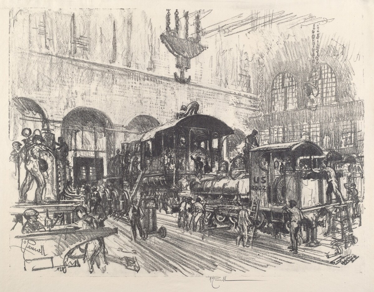 Making War Locomotives by Joseph Pennell