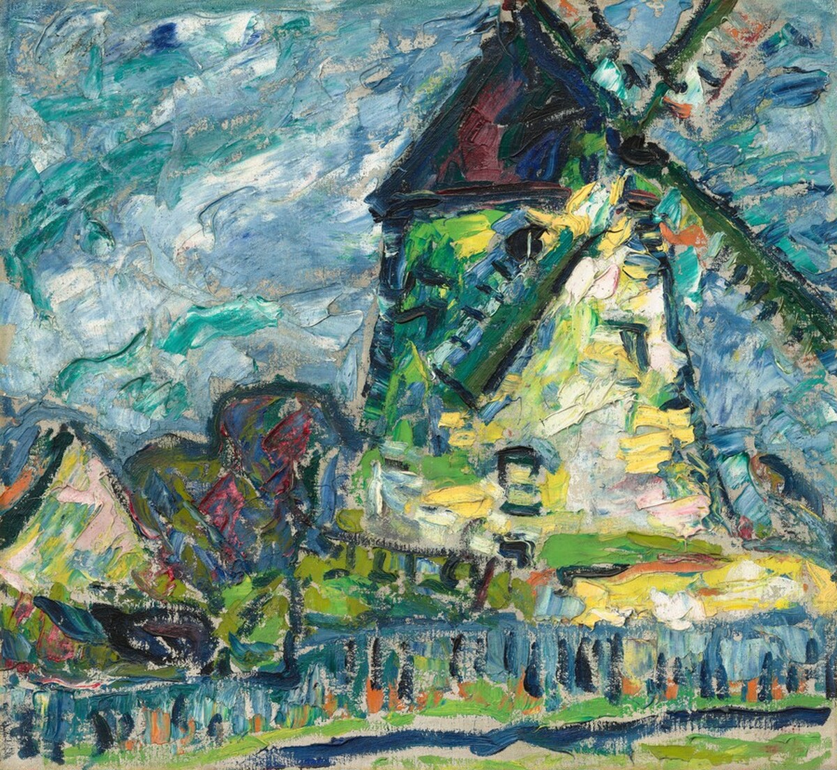 The Mill (at Goppeln) by Erich Heckel