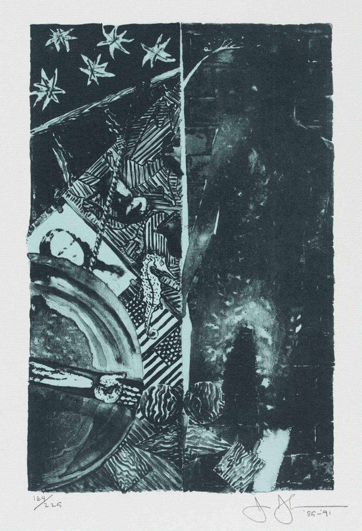 Summer (Blue) by Jasper Johns