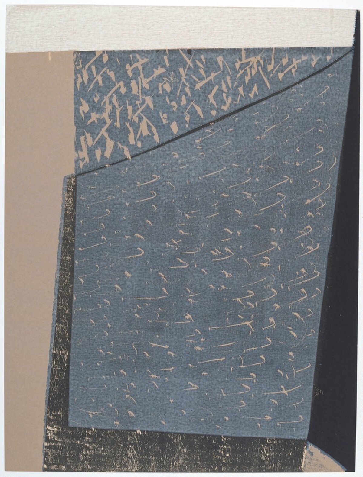 Renvers on Two Tracks by Susan Crile