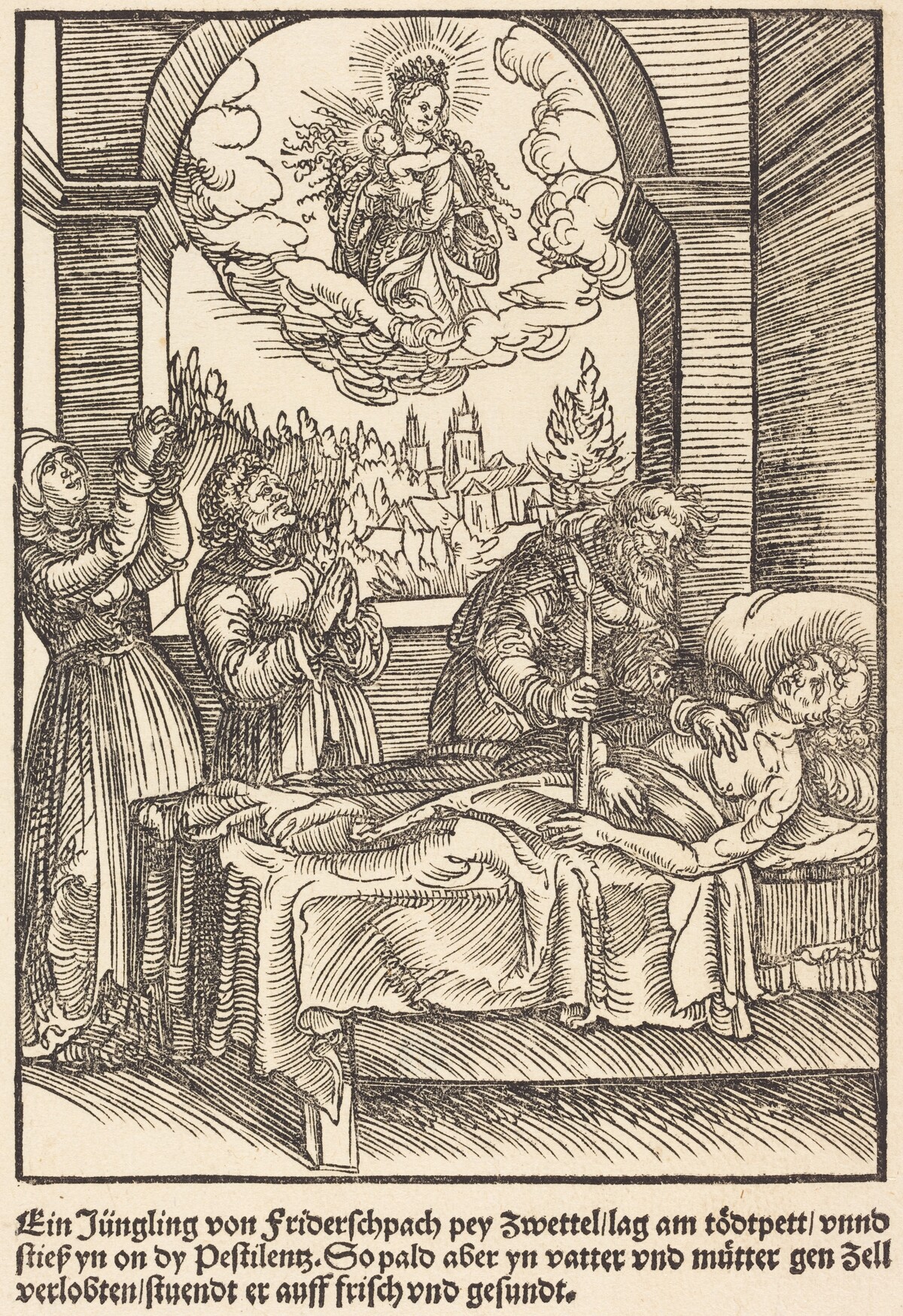 Ein Jungling von Friderschpach ... by Master of the Miracles of Mariazell